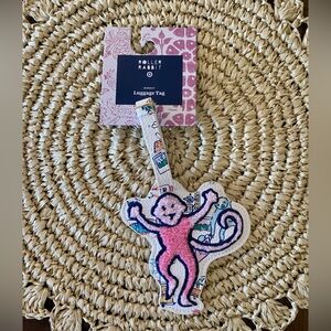 Roller Rabbit Monkey Luggage Tag